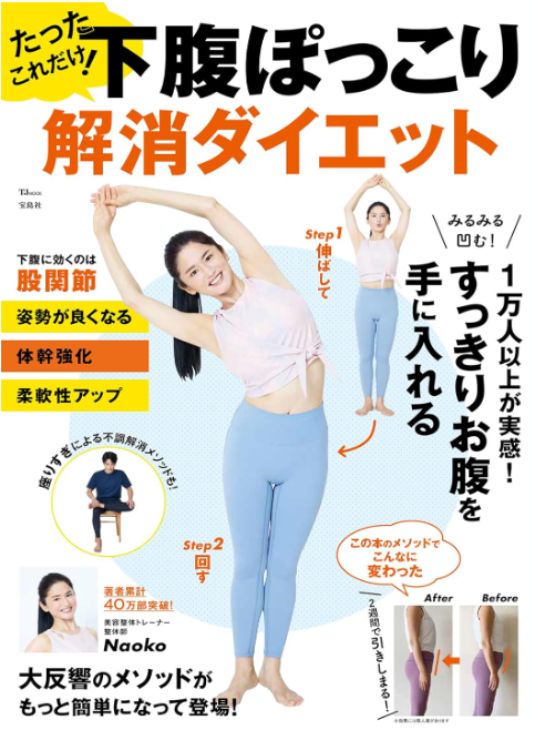 著書8冊目【たったこれだけ！下腹ぽっこり　解消ダイエット】